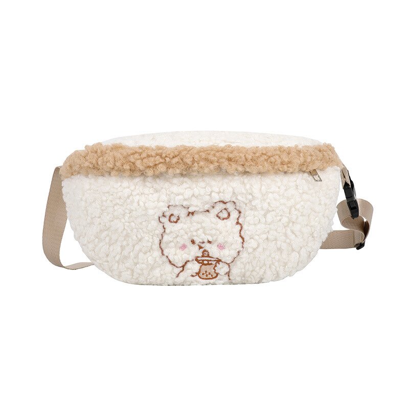 Waist Bag Factory - 2021 Fancy Plush Fur Fanny Body Pack for Women