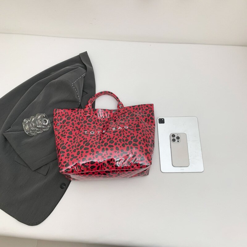 Tote Bag Factory - Women Eco-friendly Leopard Pattern Shopping Pouch