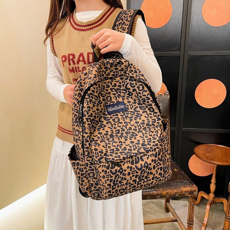 Backpack Factory - Best Selling Leopard Print Large Capacity Travel