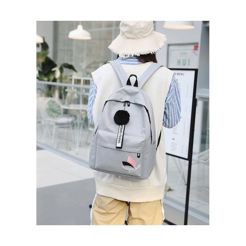 Backpack Factory - Unisex Custom Logo School Backpack with Dot Pattern