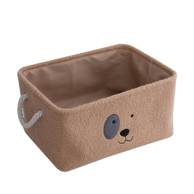 Storage Basket Factory - Cartoon Dog Soft Teddy Plash Storage Box