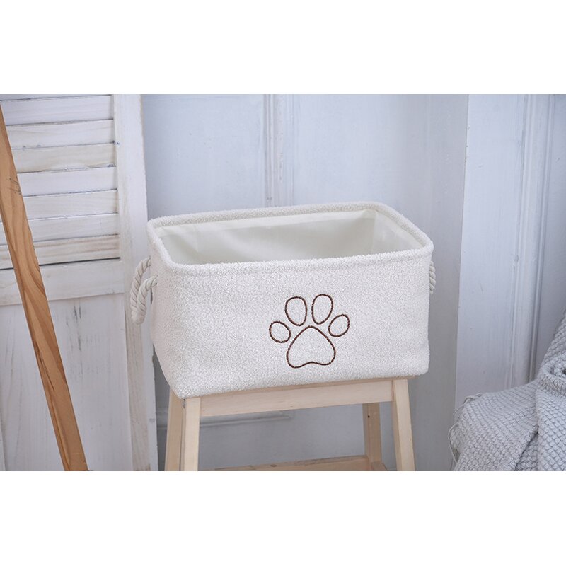 Storage Basket Factory - Wholesale Polyester Teddy Velvet Square Basket