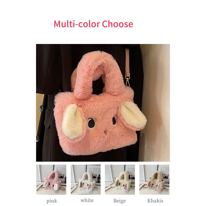 Crossbody Bag Factory - 2025 New Cute Rabbit Plush Convenient Handbag