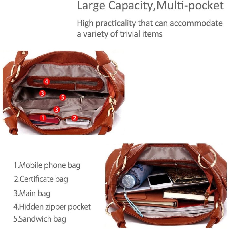 Hobo Bag Factory - Newly Large Capacity Soft PU British