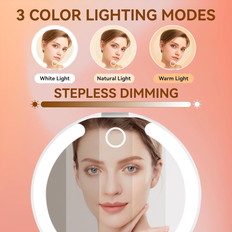 LED Mirror Factory - Rechargeable Portable Foldable Handheld