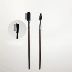 Lash Brush Manufacturer - Metal Comb Reusable Wooden Handle