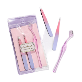 Cosmetic Set Factory - 3pcs Eyebrow Razer Trimmer Twizzer