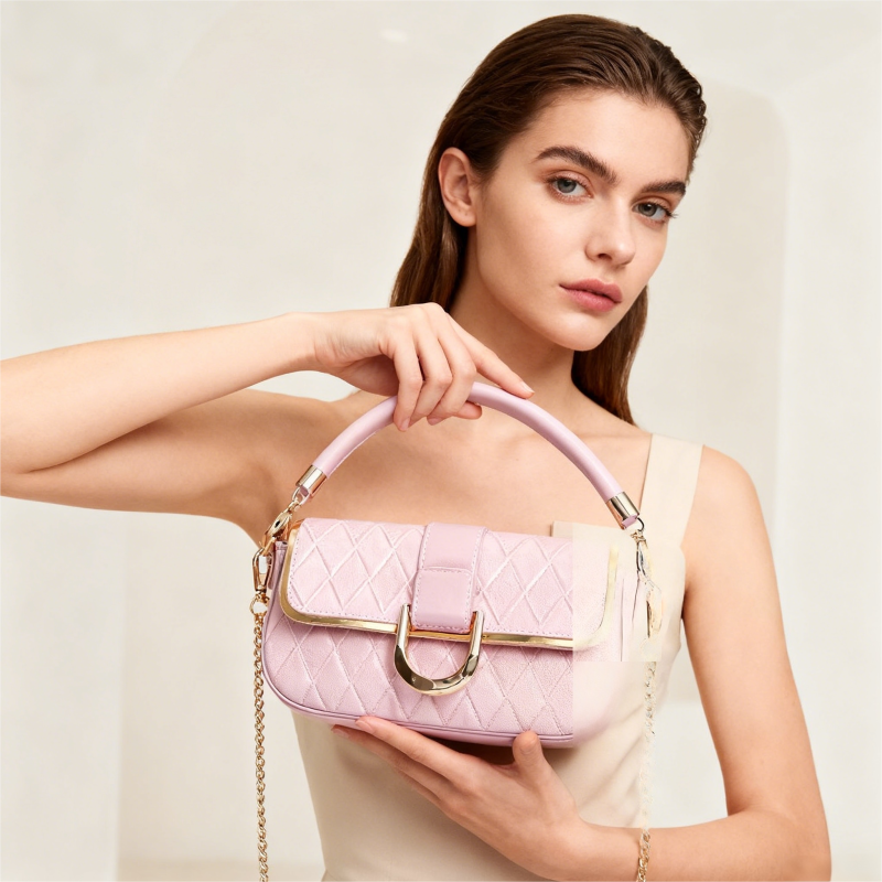 Messenger Bag Factory - Autumn Lady Evening PU Hard Chain