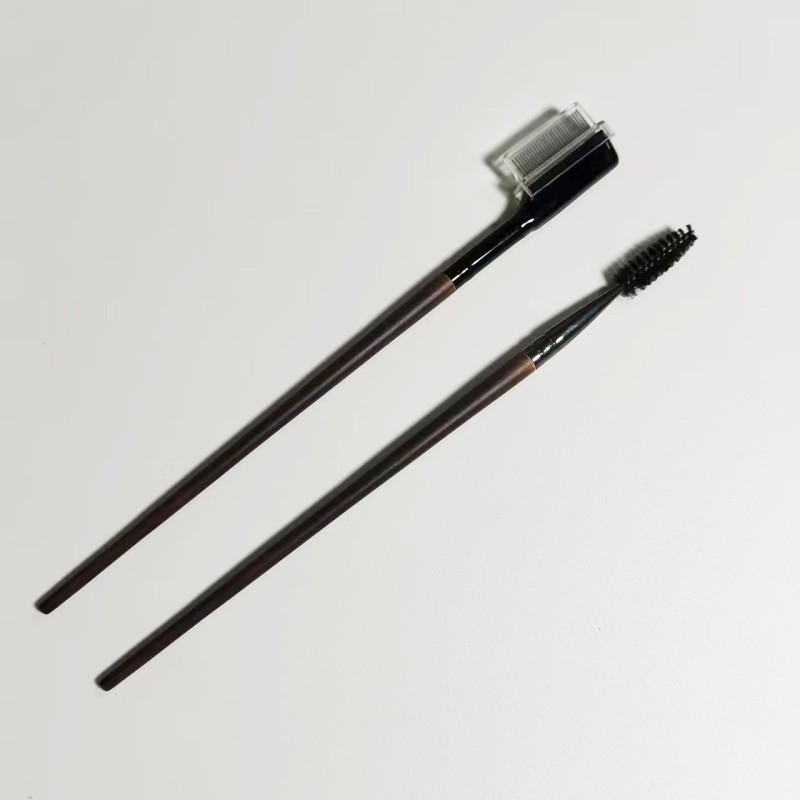 Lash Brush Manufacturer - Metal Comb Reusable Wooden Handle