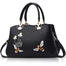 Tote Bag Manufacturer - Fashion Embroidered Floral Office Messenger
