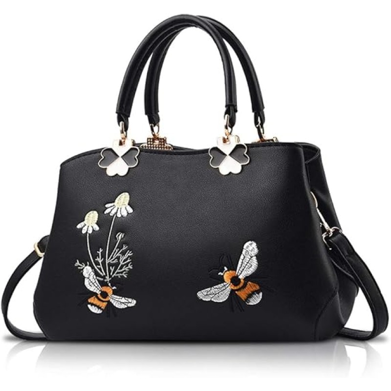 Tote Bag Manufacturer - Fashion Embroidered Floral Office Messenger