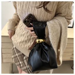 Handbag Factory - Women's Vintage Pleated Water Resistant Retro