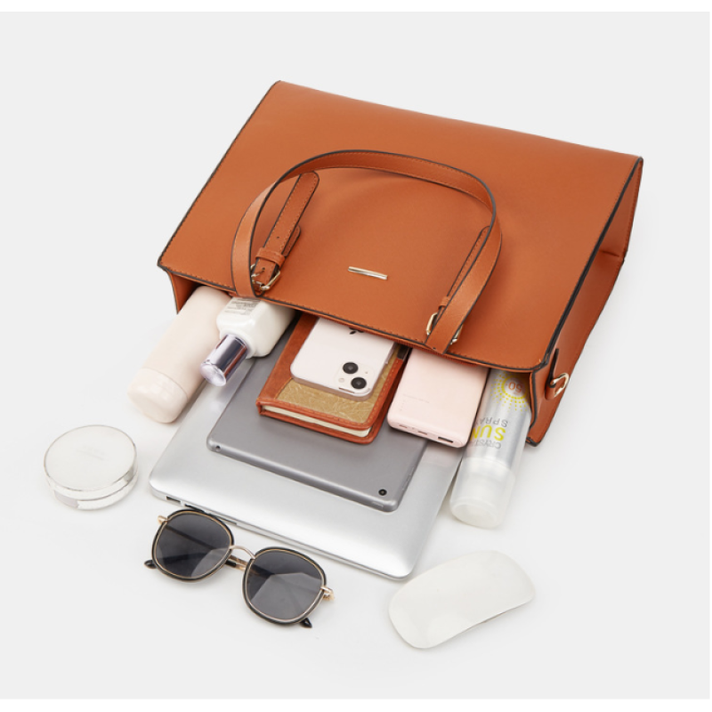 Handbags Set Manufacturer - Fashion 4pcs PU Leather Tote Shoulder