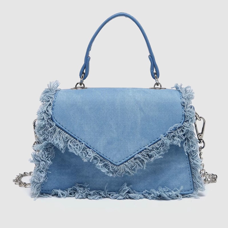 Tote Bag Manufacturer - Oxford Denim Tassel Portable Foldable