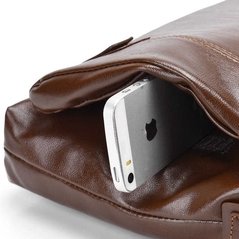 Crossbody Bag Manufacturer - New Men's Soft PU Waterproof Multifunctional