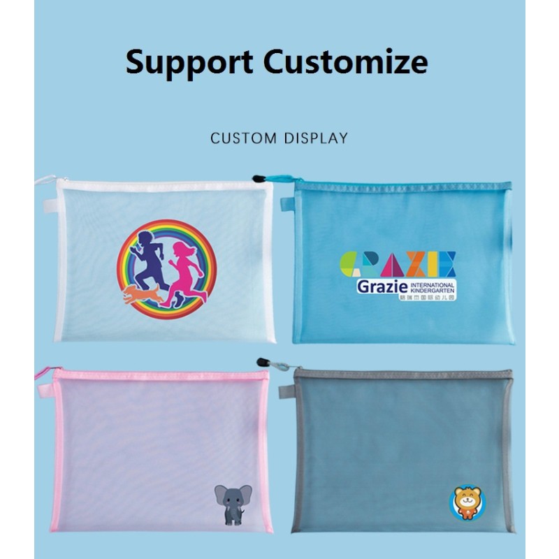 File Storage Bag Manufacturer - A4 A5 A6 Transparent Nylon Mesh