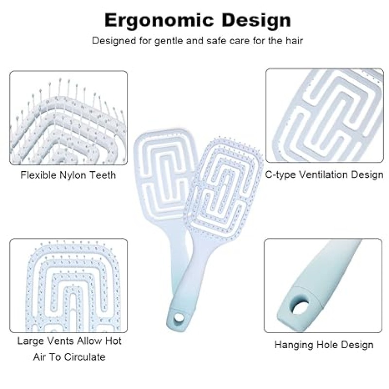 Hair Brush Manufacturer - Popular Special ABS Handle Fluffy