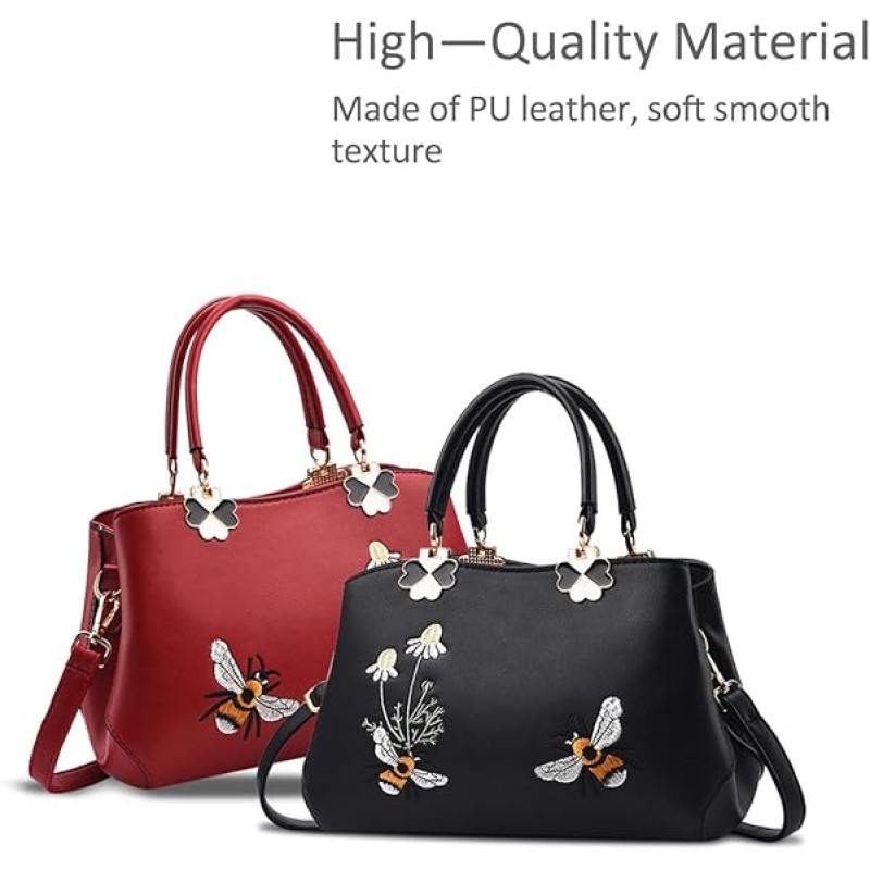 Tote Bag Manufacturer - Fashion Embroidered Floral Office Messenger