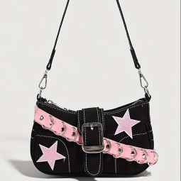 Handbag Manufacturer - Stylish Denim Polyester Chain-Strap