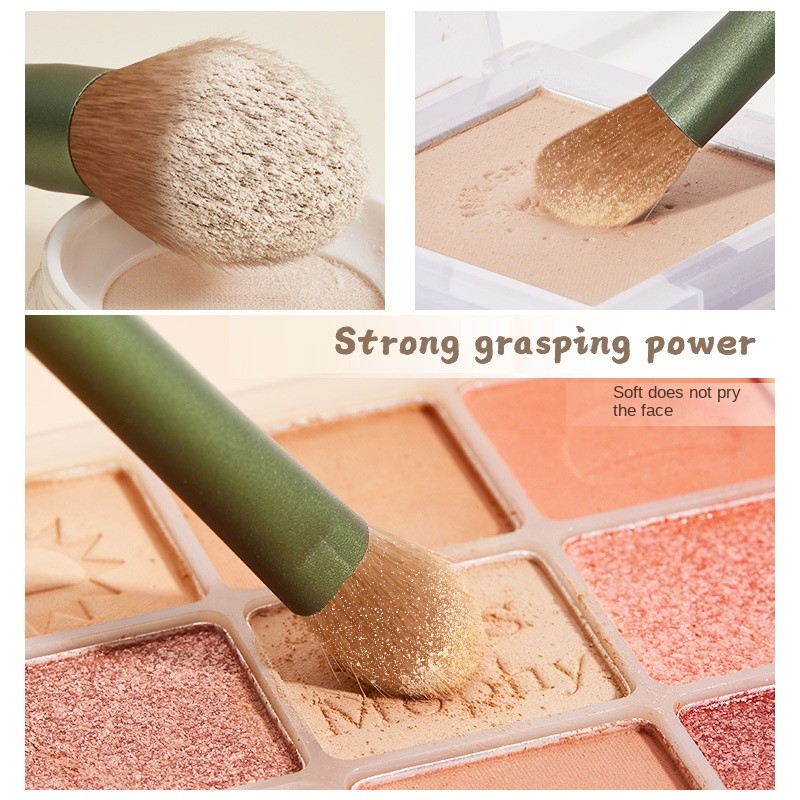 Makeup Brush Set Factory - Luxury 10-Piece Professional Green