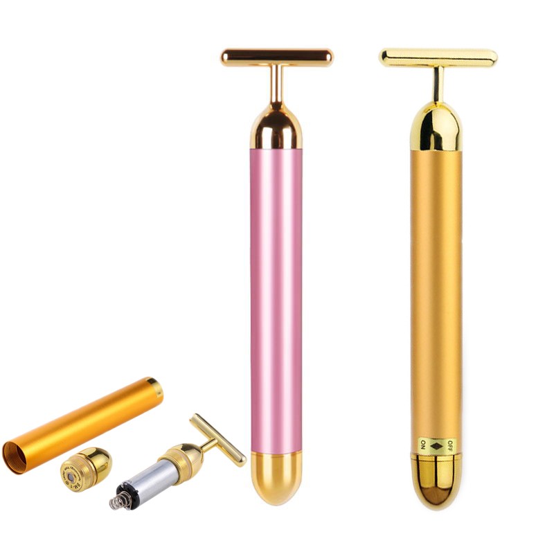 Face Massager Manufacturer - Wholesale Price Gold T Shape