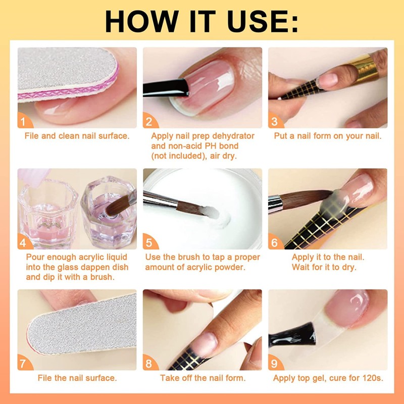 Acrylic Powder Manufacturer - 4 Colors 15g Black Label Custom