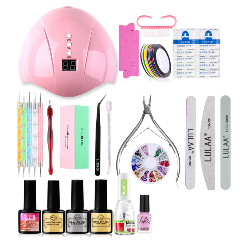 Gel Polish Kit Manufacturer - 48 Colors 19 Pcs with 36W