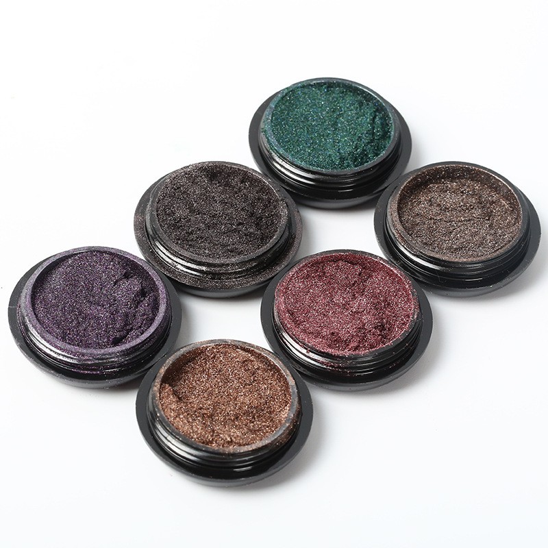 Nail Powder Manufacturer - 6 Colors Solid Laser Magic Mirror