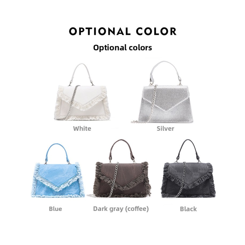 Tote Bag Manufacturer - Oxford Denim Tassel Portable Foldable