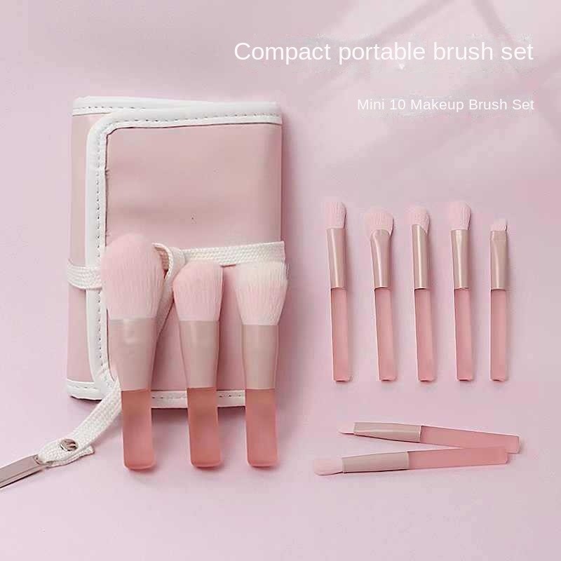 Makeup Brush Factory - Portable 10 Peach Half Sugar Mini