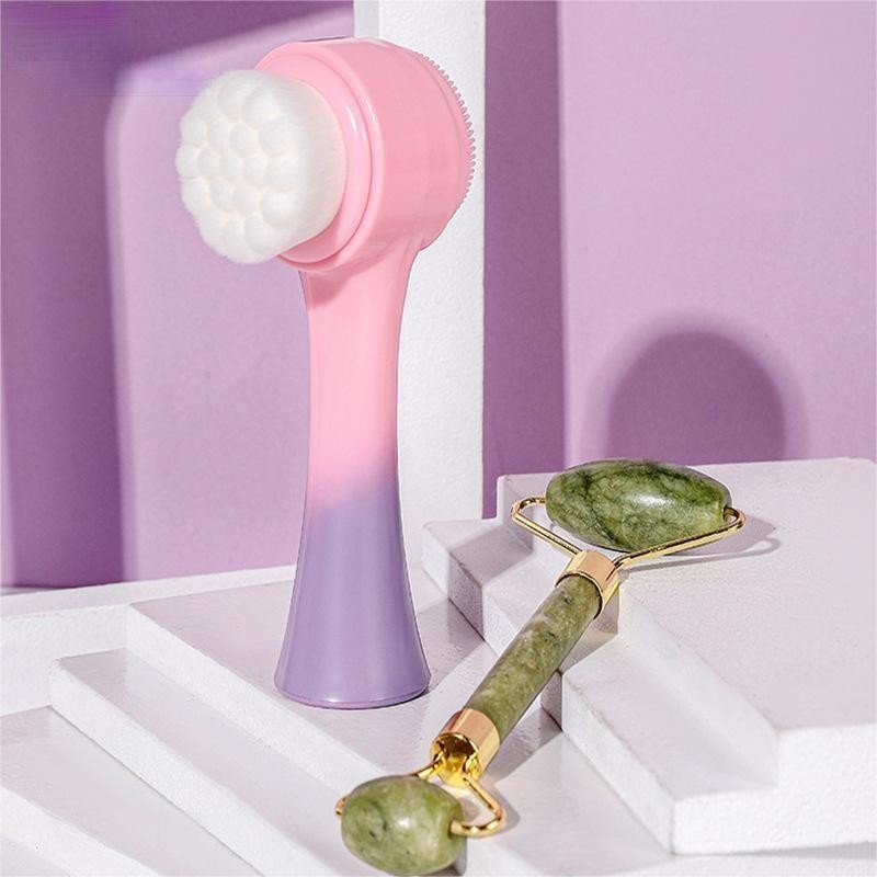 Face Cleaning Brush Manufacturer - Double-Sided Jade Roller Skin