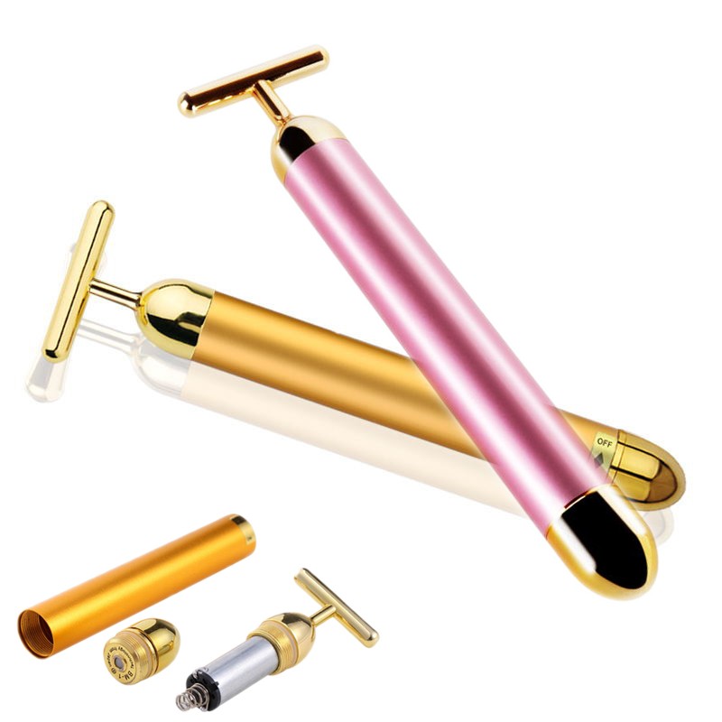 Face Massager Manufacturer - Wholesale Price Gold T Shape
