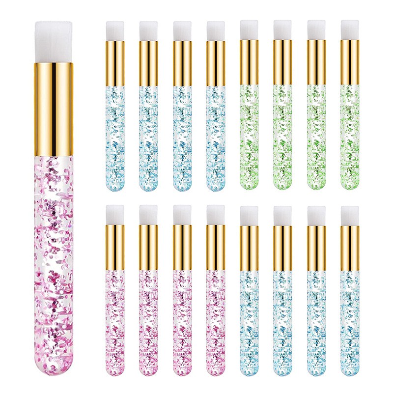 Eyelash Brush Manufacturer - Crystal Floral Shiny Handle Clean