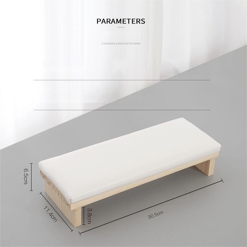 Nail Hand Pillow Manufacturer - Luxury PU Leather Wood Arm