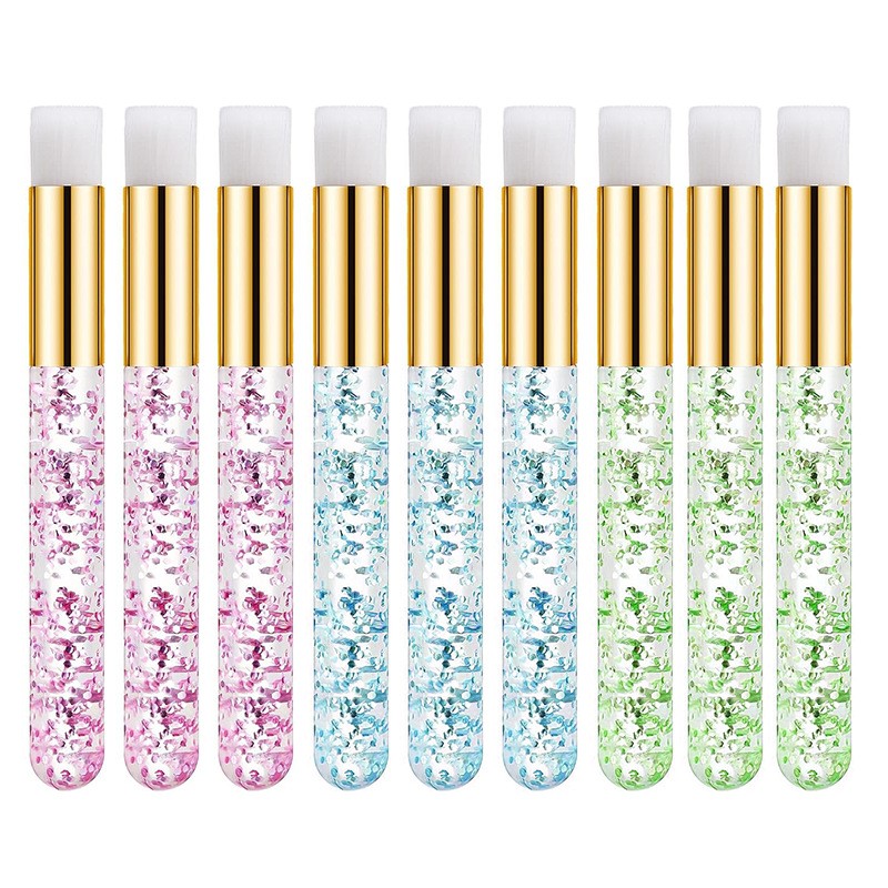 Eyelash Brush Manufacturer - Crystal Floral Shiny Handle Clean