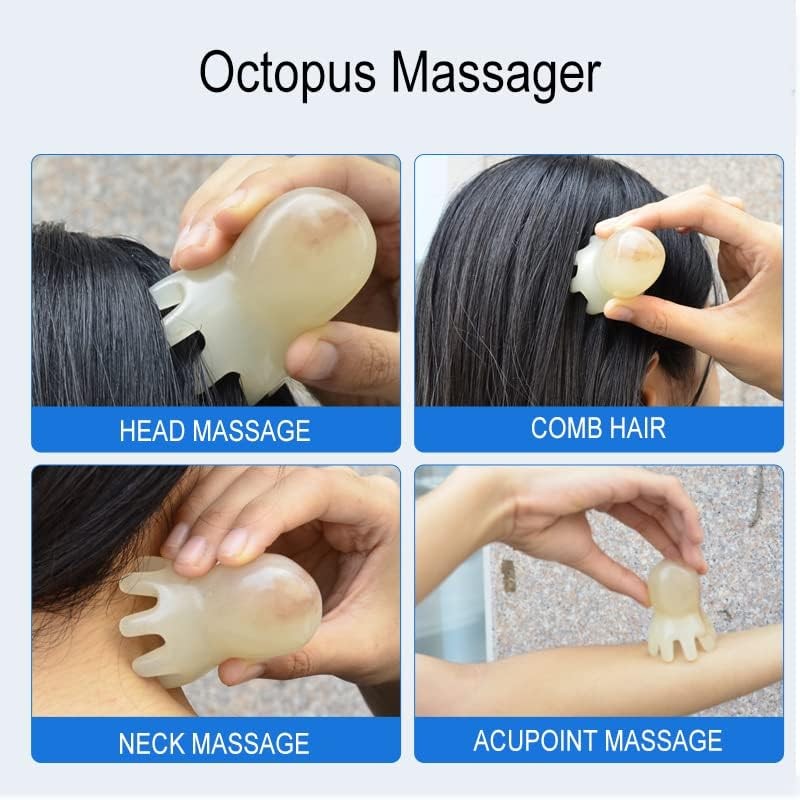 Massage Comb Factory - Resin Octopus Head Gua Sha Point