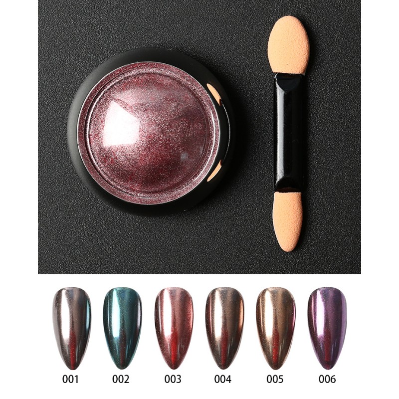 Nail Powder Manufacturer - 6 Colors Solid Laser Magic Mirror