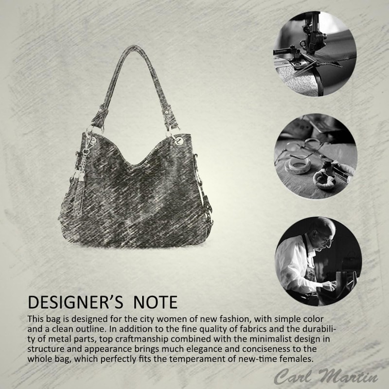 Hobo Bag Factory - Newly Large Capacity Soft PU British