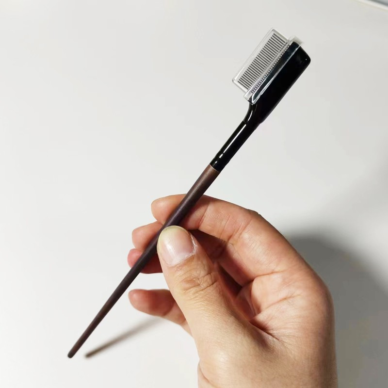 Lash Brush Manufacturer - Metal Comb Reusable Wooden Handle