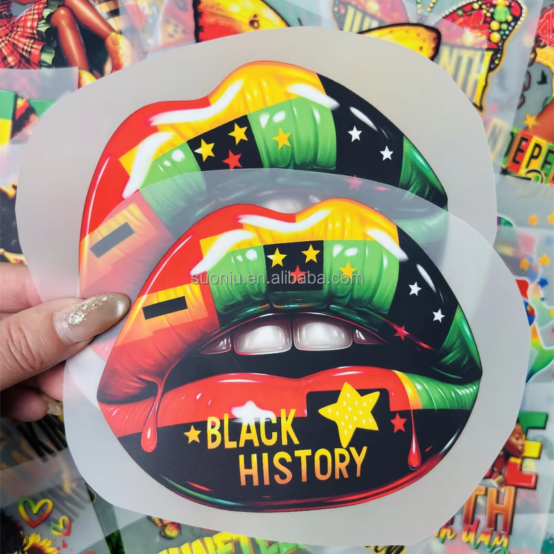 Juneteenth Logo Stickers Manufacturer - Waterproof DTF Transfer