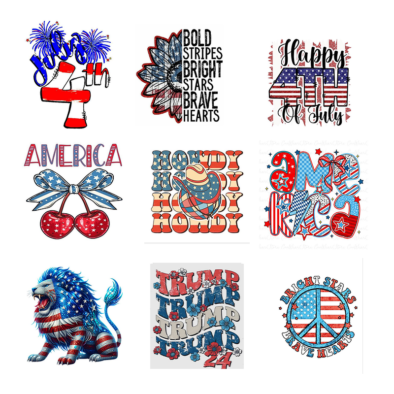 DTF Transfers Manufacturer - Wholesale US July 4th Vinyl Sticker