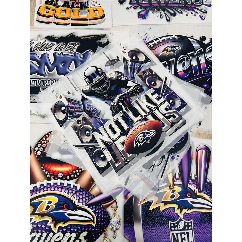 DTF Transfer Printing Manufacturer - Baltimore Ravens Design