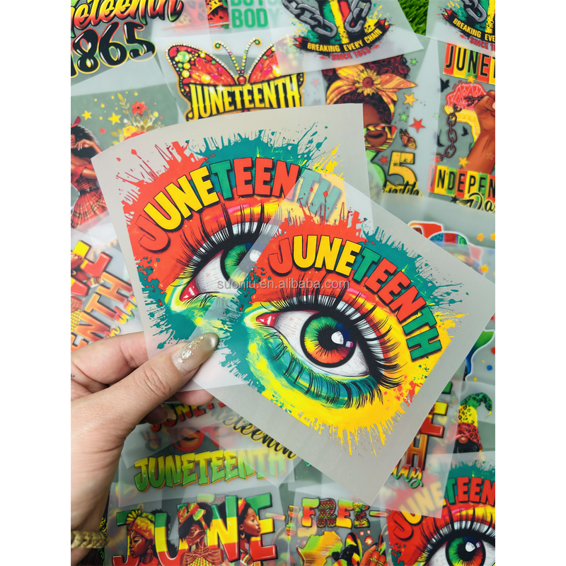 Juneteenth DTF Sticker Manufacturer - Custom Shirts Heat Transfer