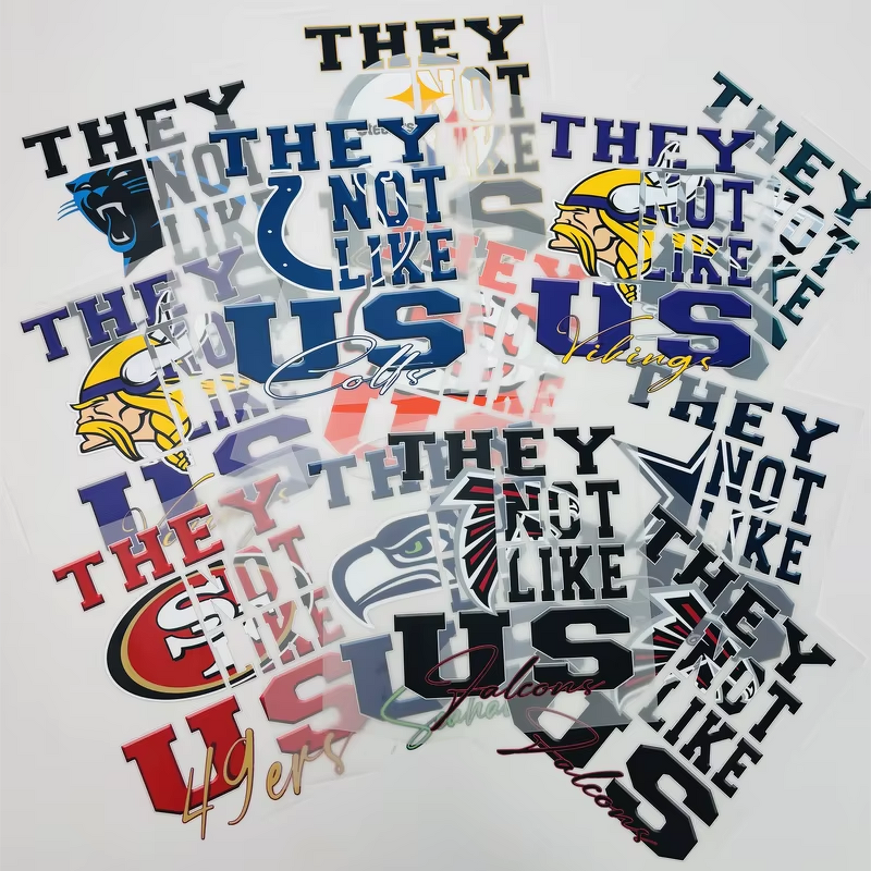 DTF Transfers Factory - Low MOQ NFL Ready to Press Stickers