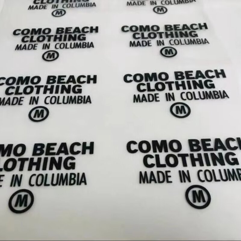 Neck Label Manufacturer - Customized Size T-shirt Adhesive Labels