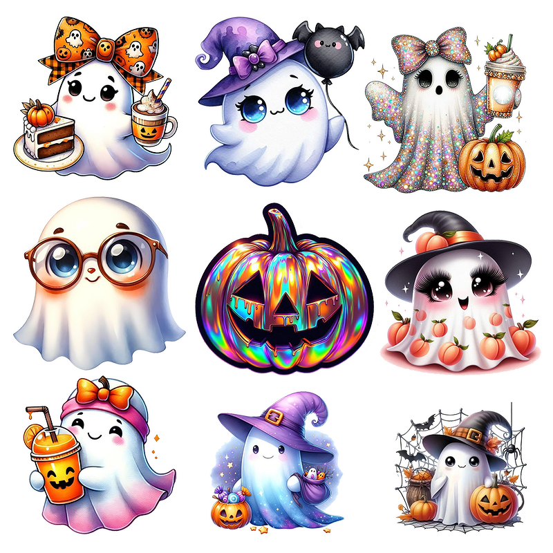 Heat Transfer Printing Manufacturer - Customized Halloween Logo Design