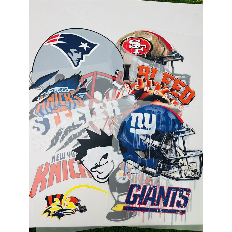 DTF Printing Factory - NFL Designs Plastisol Heat Transfer