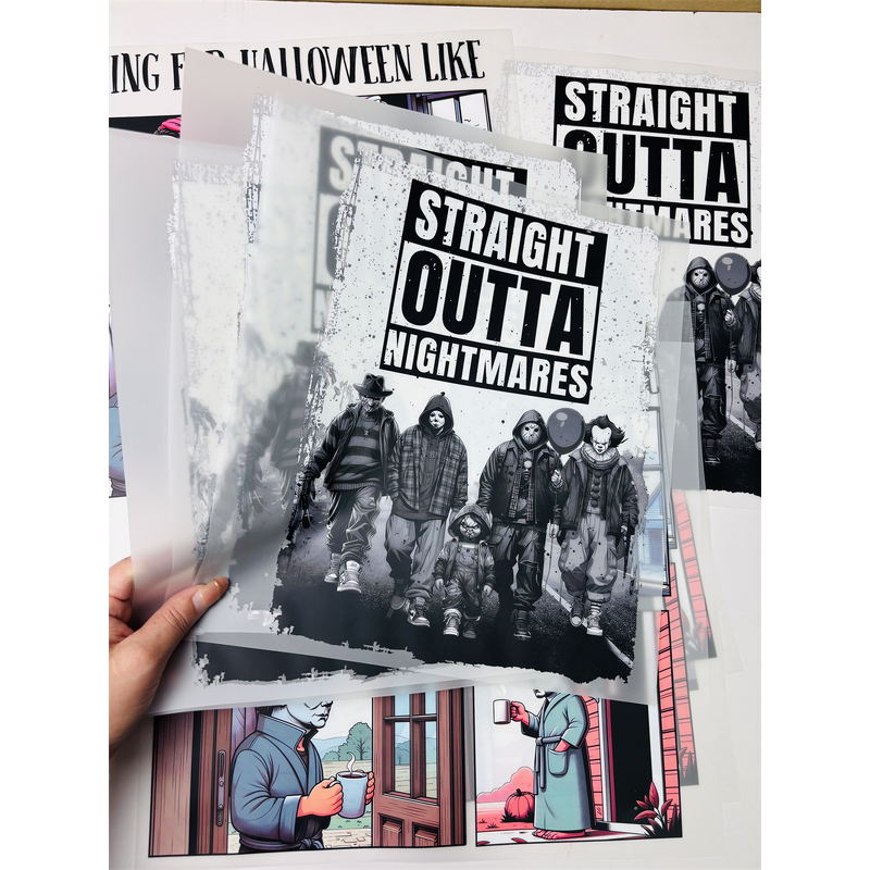 DTF Print Images Manufacturer - High Quality Halloween DTF Stickers