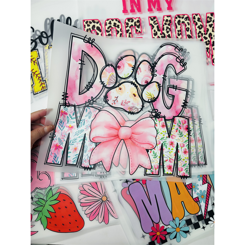 DTF Heat-Peel Decals Manufacturer - MAMA Custom Size T-Shirt Stickers