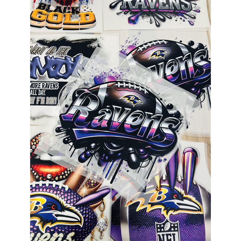 DTF Transfer Printing Manufacturer - Baltimore Ravens Design